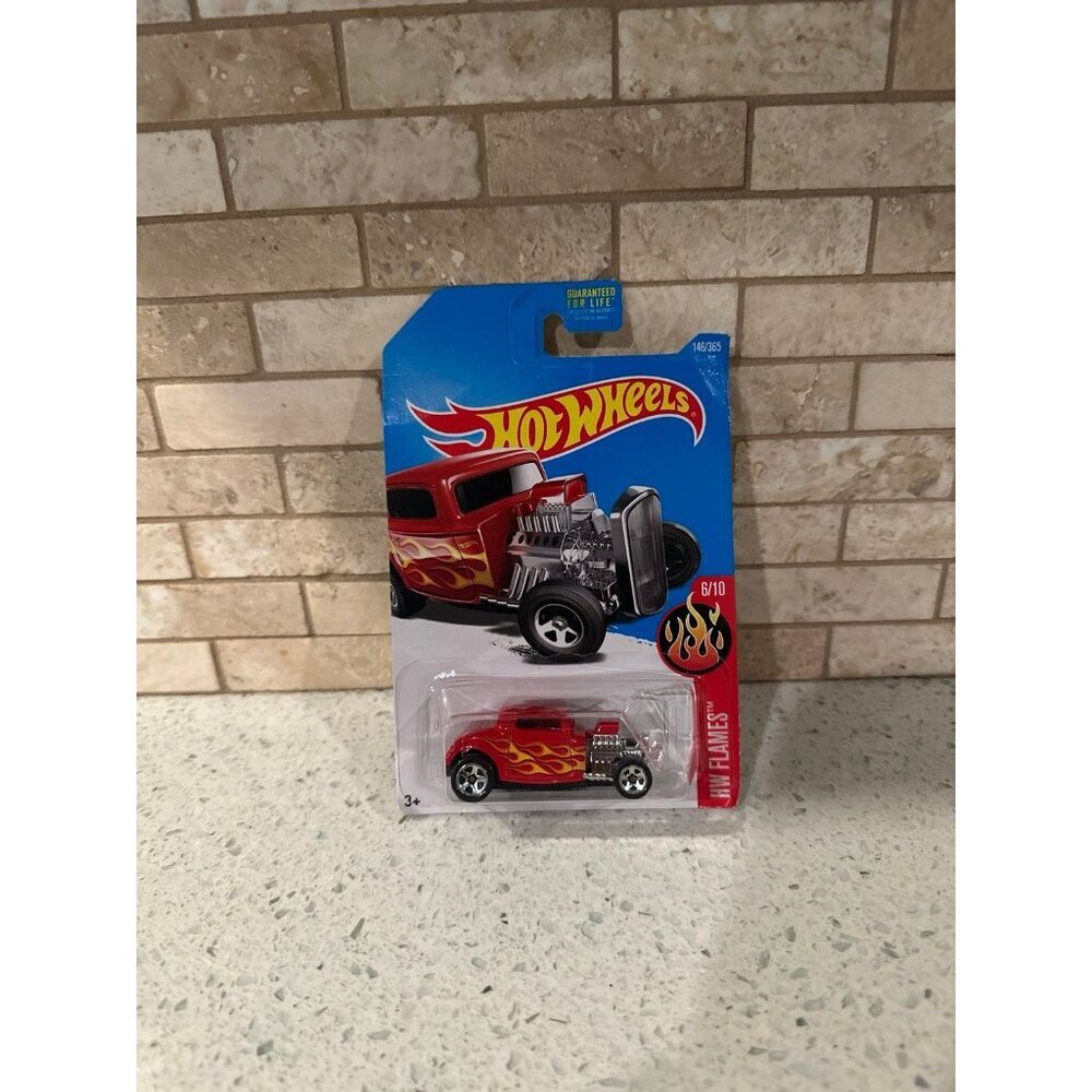 Hot Wheels HW Flames 6/10, RED '32 Ford 146/365